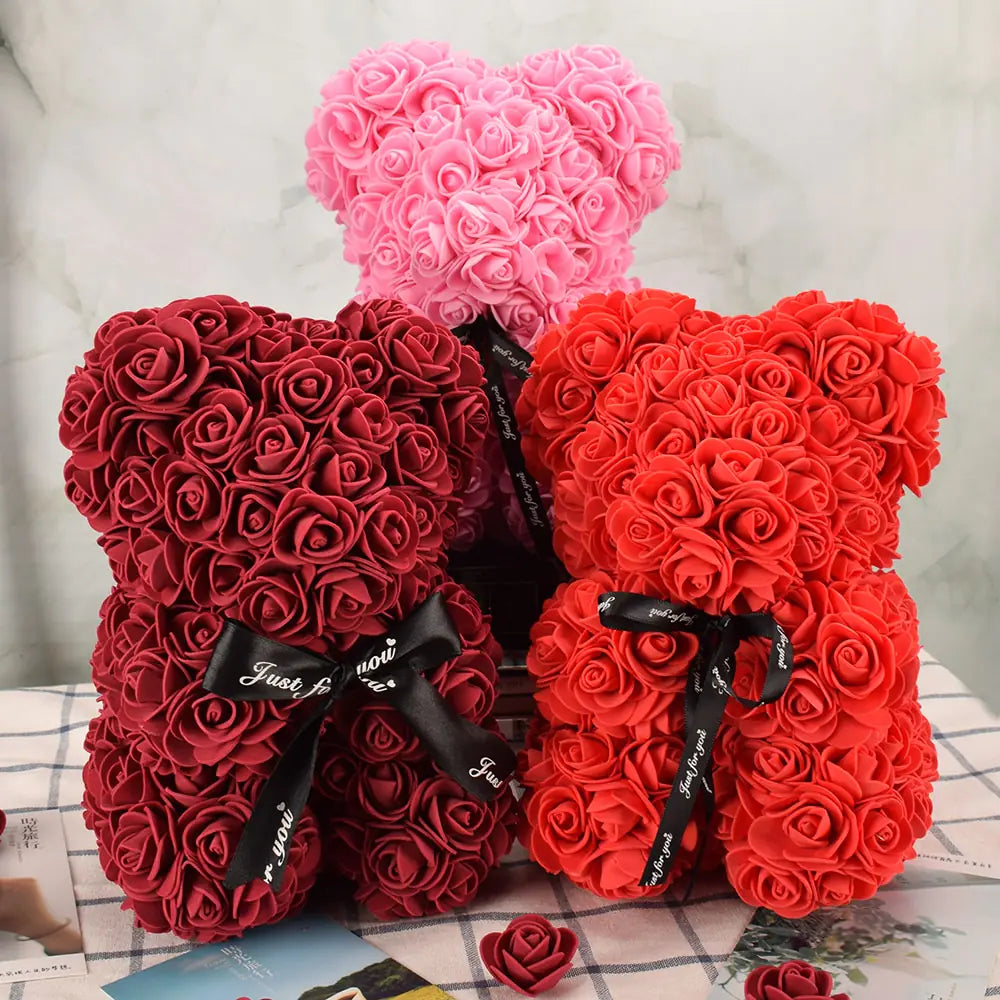 ROSETORD™ V.2 Artificial Flower Rose Bear *NO BOX