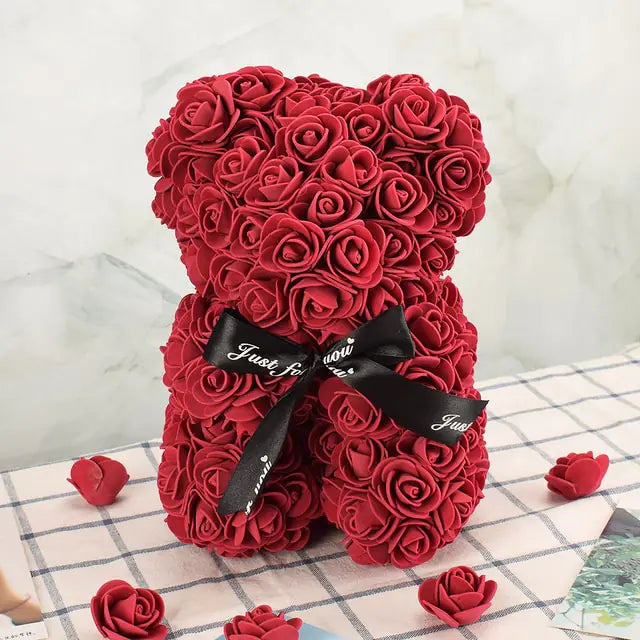 ROSETORD™ V.2 Artificial Flower Rose Bear *NO BOX